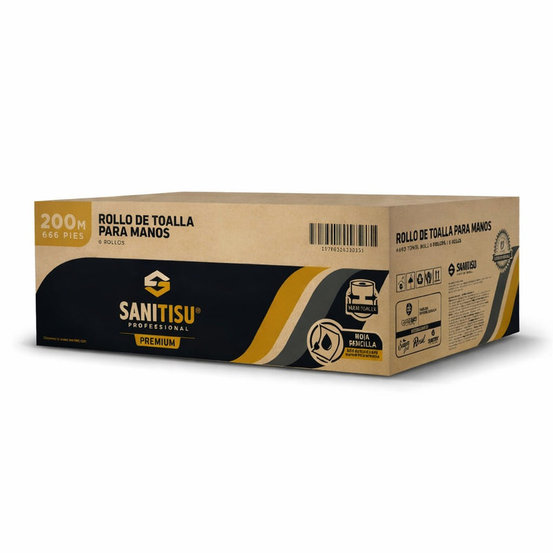 P. TOALLA SANITISU PREMIUM 200M / 6 ROLLOS