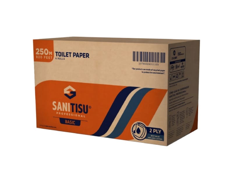 P. HIGIÉNICO SANITISU BÁSICO 250M / 6 ROLLOS