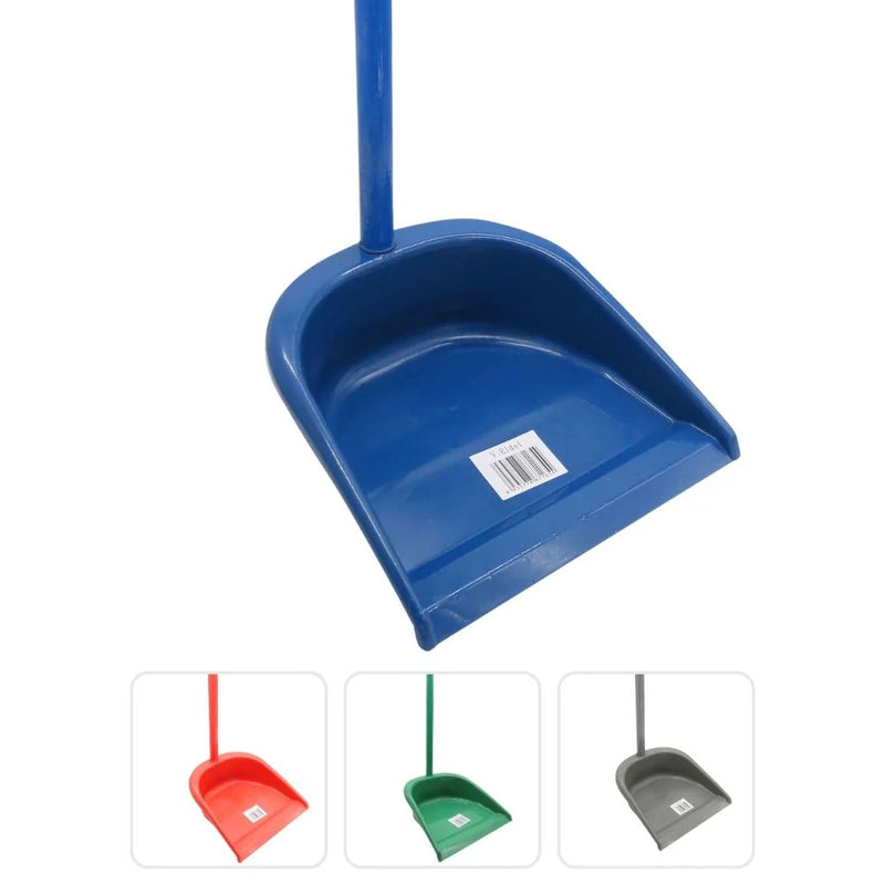 RECOGEDOR PARA BASURA PLÁSTICO / MANGO DE MADERA FORRADO / SICLEAN
