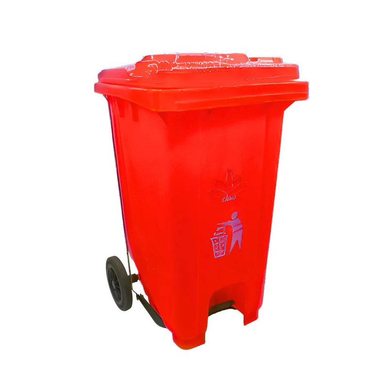 CESTO DE BASURA 26GL - 100LT / SICLEAN / CON PEDAL Y RUEDAS