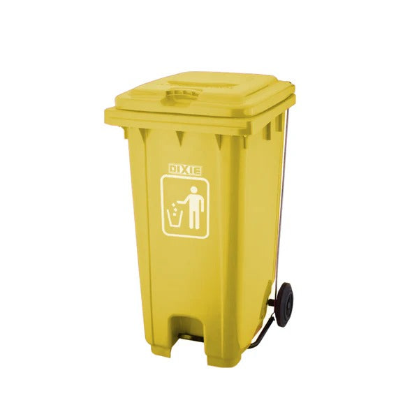 BASURERO MÓVIL 32GL CON RUEDA Y TAPA
