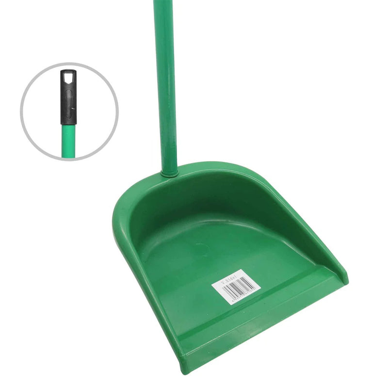 RECOGEDOR PARA BASURA PLÁSTICO / MANGO DE MADERA FORRADO / SICLEAN
