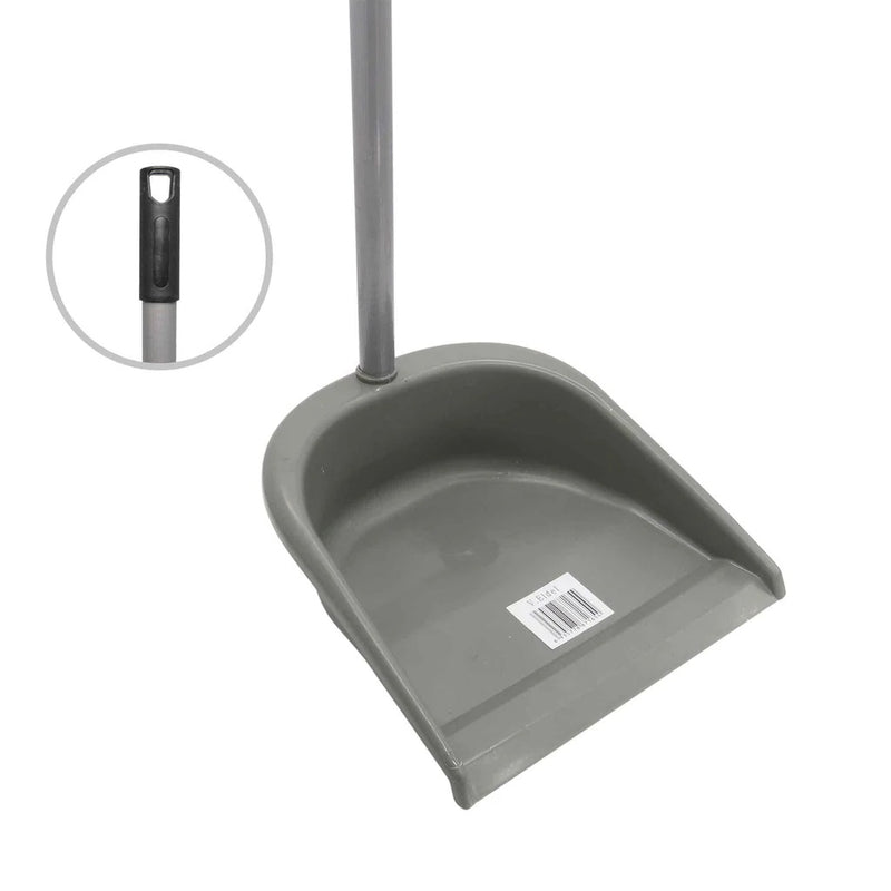 RECOGEDOR PARA BASURA PLÁSTICO / MANGO DE MADERA FORRADO / SICLEAN